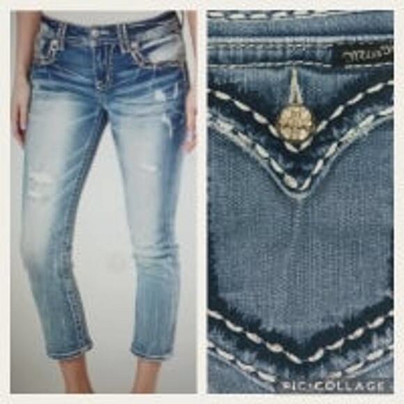 SJ*78 GUC $109 MISS ME Cropped size 27 - Picture 1 of 7